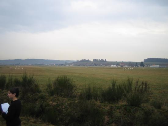 Le paysage visible à la descente du bus